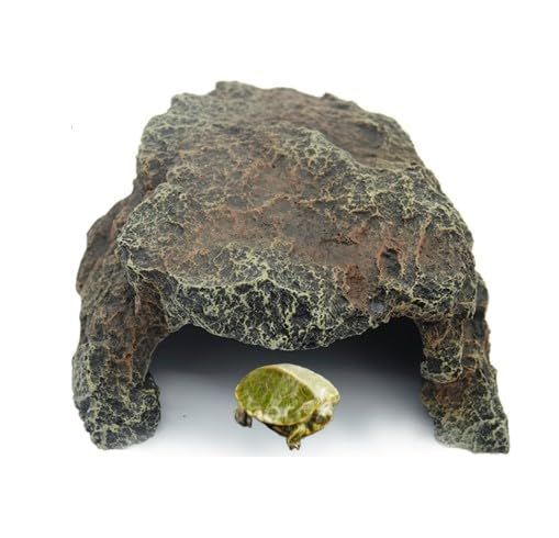 merrytime 爬虫類 ケージ ロックシェルター リクガメ シェルター