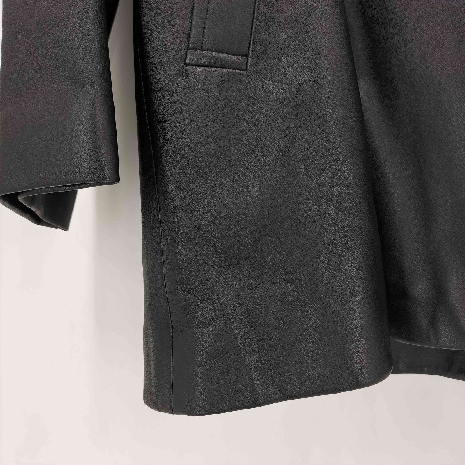 ユーズドフルギ USED古着 ラムレザーダブルブレスト ハーフコート