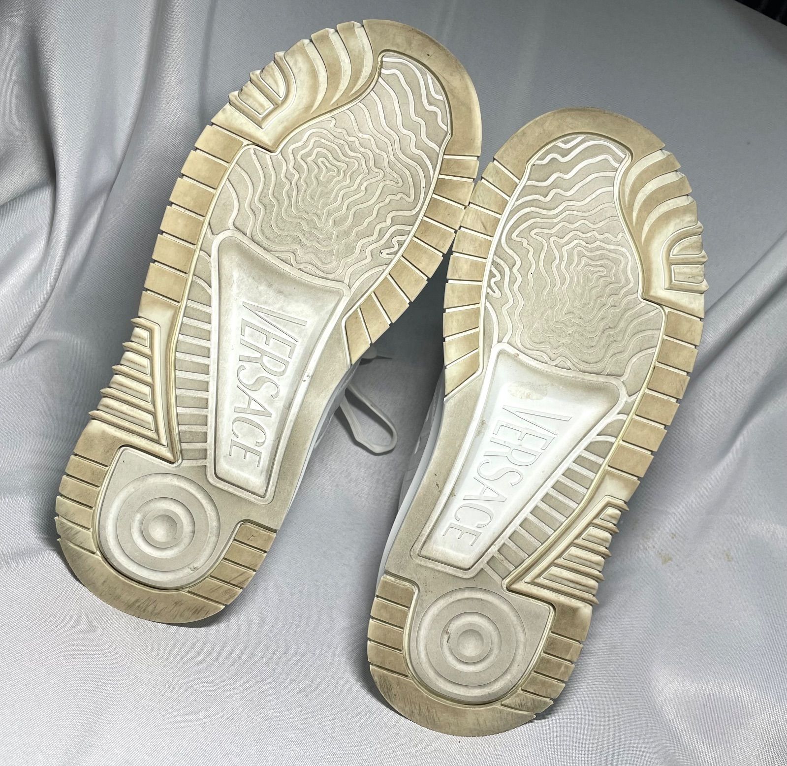 希少 VERSACE ヴェルサーチ オディッセア ブランドロゴ＆グレカ 