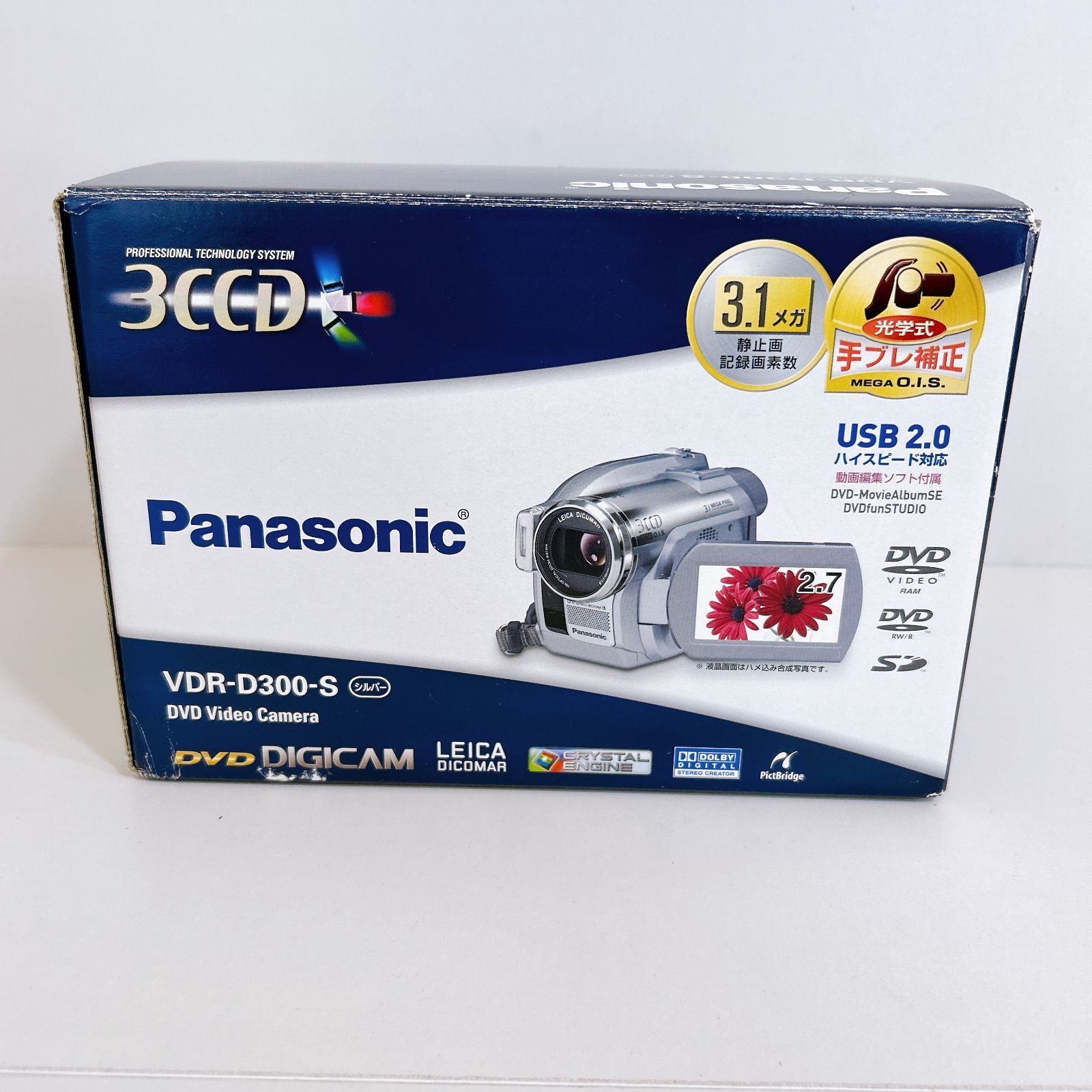 Panasonic VDR-D300-S DVDビデオカメラ 動作確認済み SDカードなし