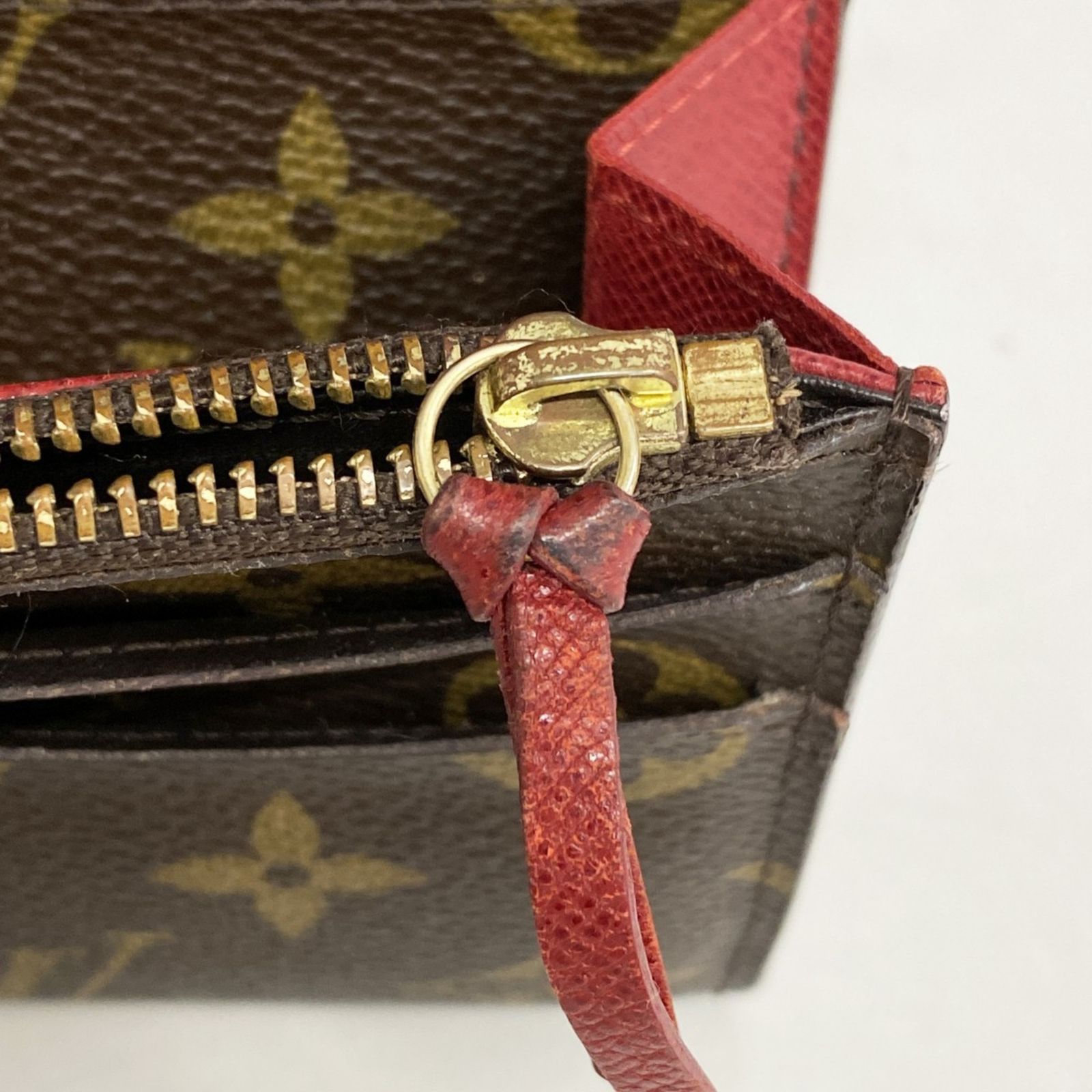 ルイ ヴィトン モノグラム エミリー ルージュ 長財布 ブラウン M60136 本物 ルイヴィトン 長財布 二つ折り ポルトフォイユ・エミリー