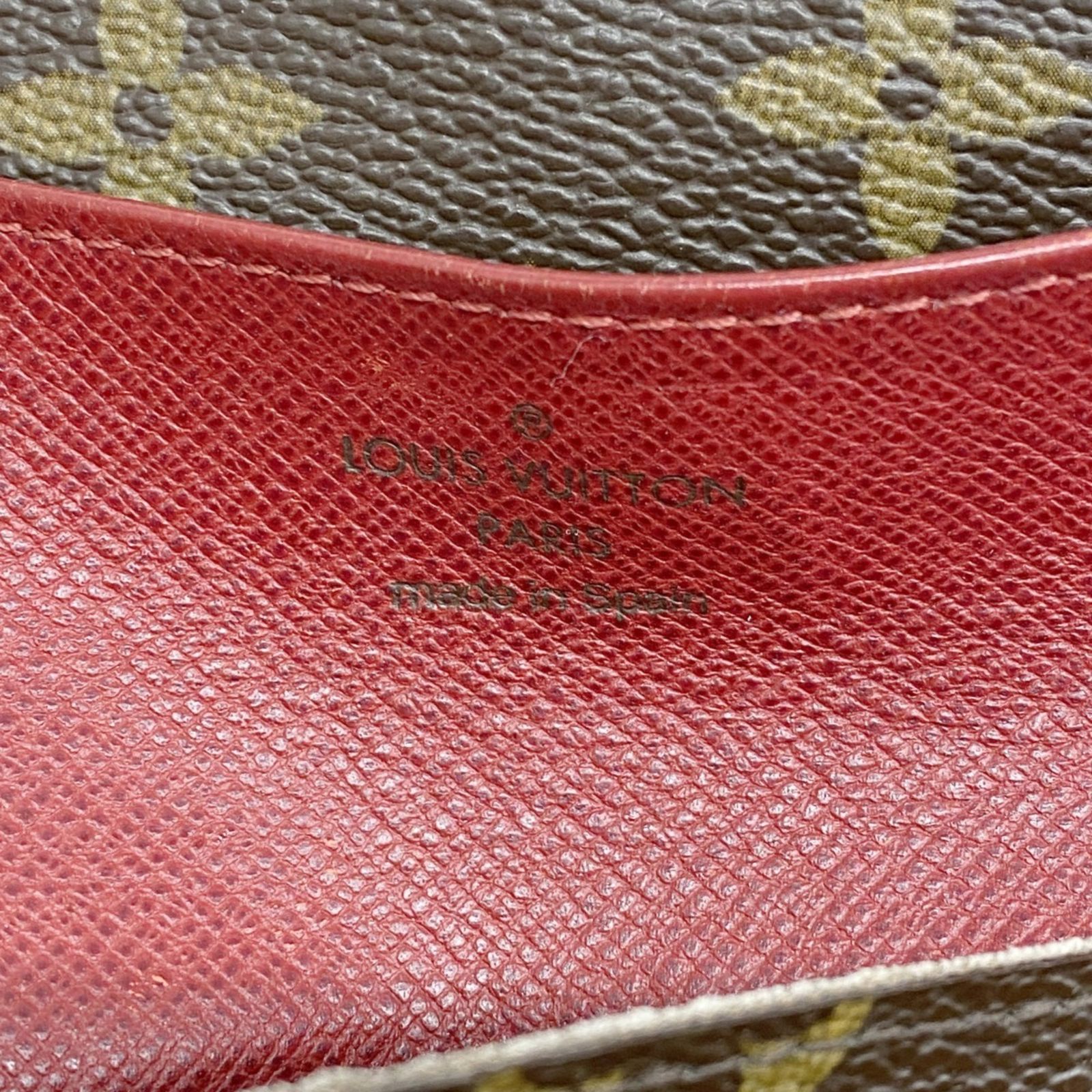 ルイ ヴィトン モノグラム エミリー ルージュ 長財布 ブラウン M60136 本物 ルイヴィトン 長財布 二つ折り ポルトフォイユ・エミリー