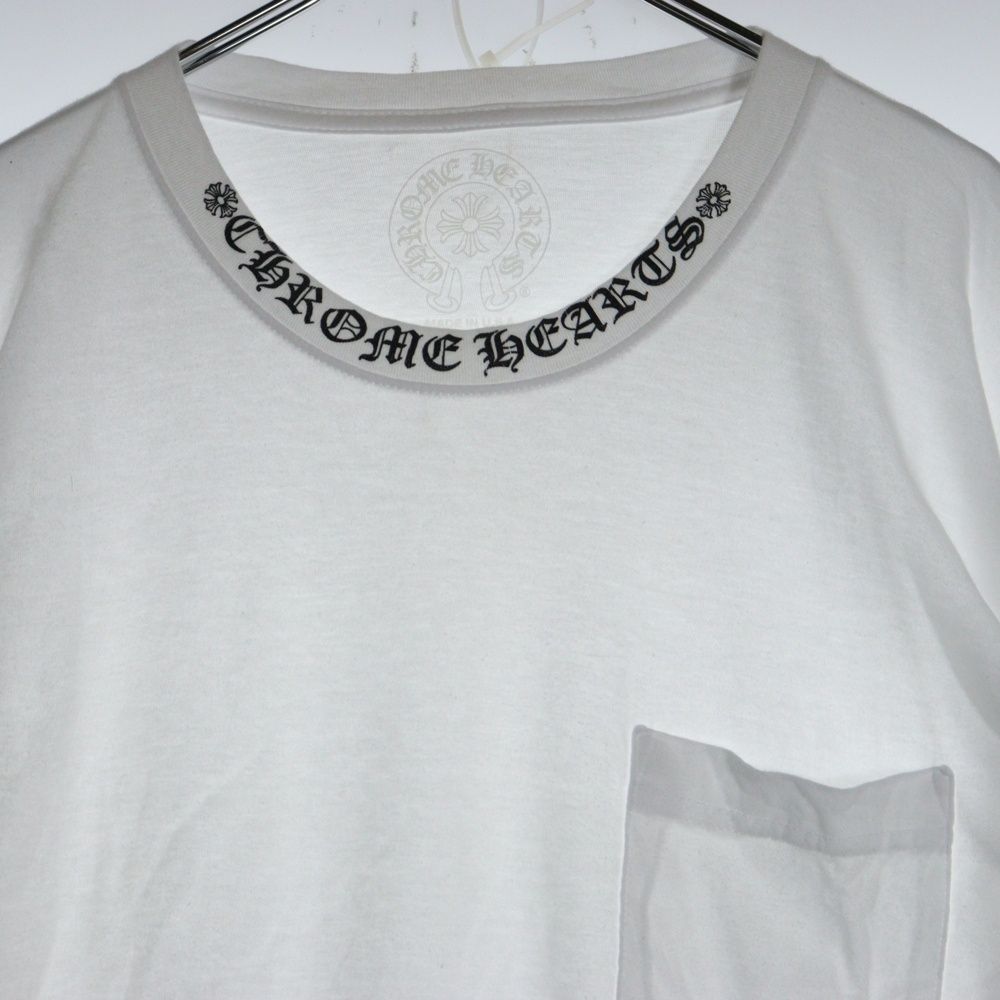 CHROME HEARTS ネックロゴ L CHROME HEARTS (クロムハーツ) Neck Logo L/S Tee ネックロゴ プリント
