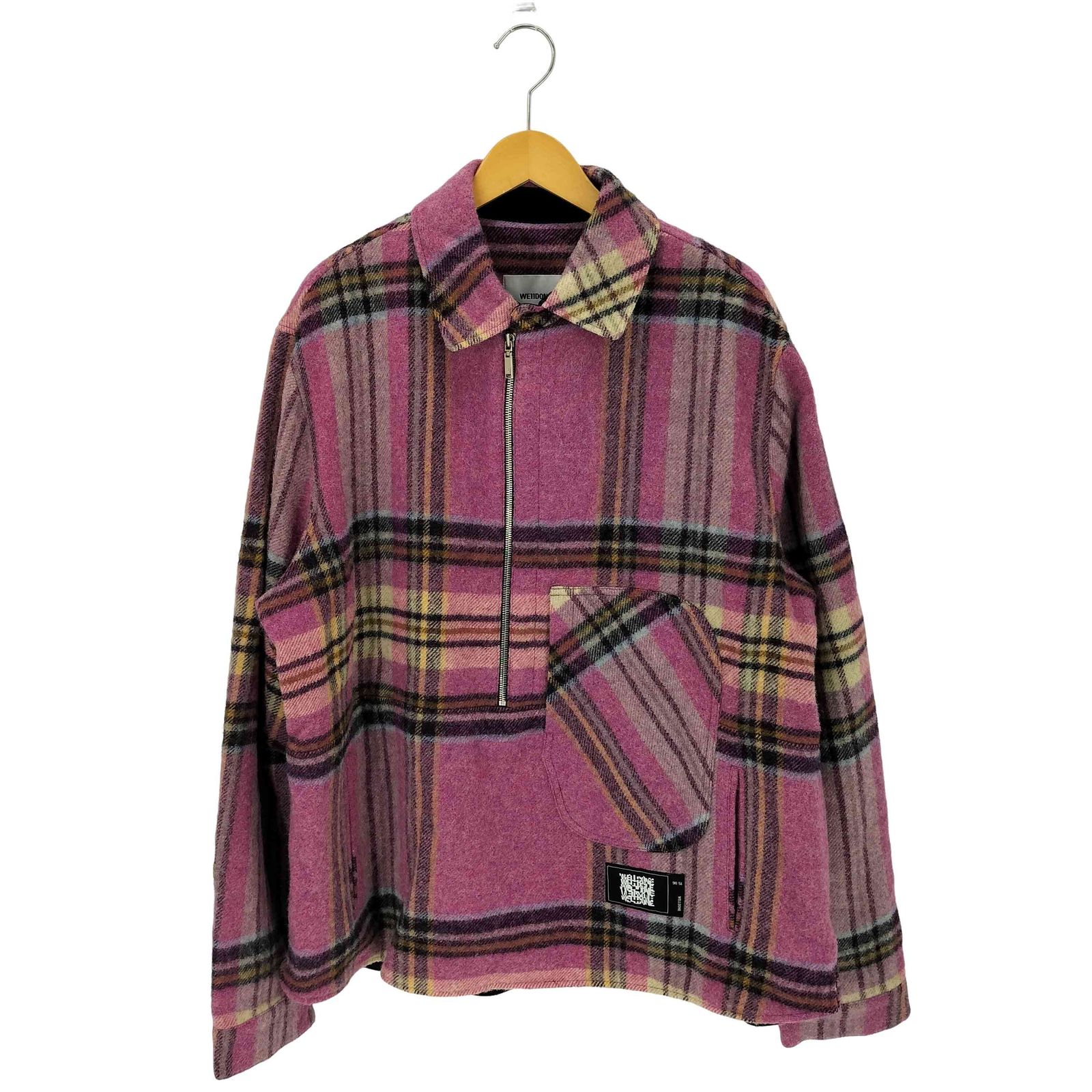 ウェルダン WE11DONE CHECK ANORAK WOOL SHIRT ジャケット メンズ ONE