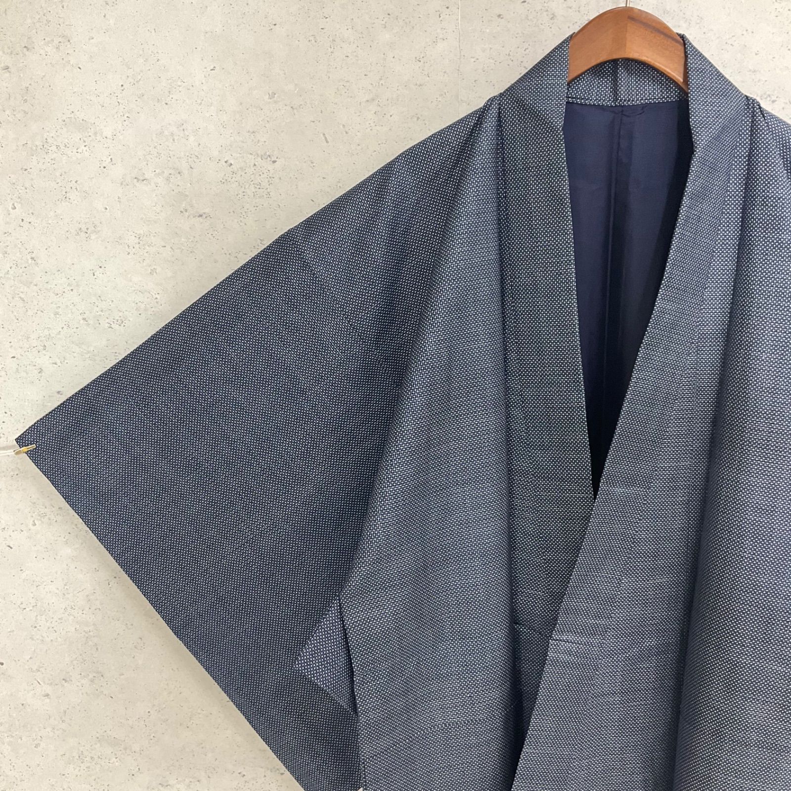 kimonoarisa◆未使用同然◆真綿紬◆袷◆仕付け◆裄67丈164 紗紬着物 露草の丸・藍紫(KI-2062) – TOTALウェブショップ