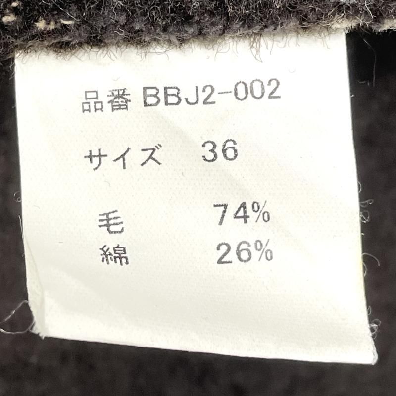 中古】Brown's BEACH JACKET ジップアップ ウールベスト ブラウン