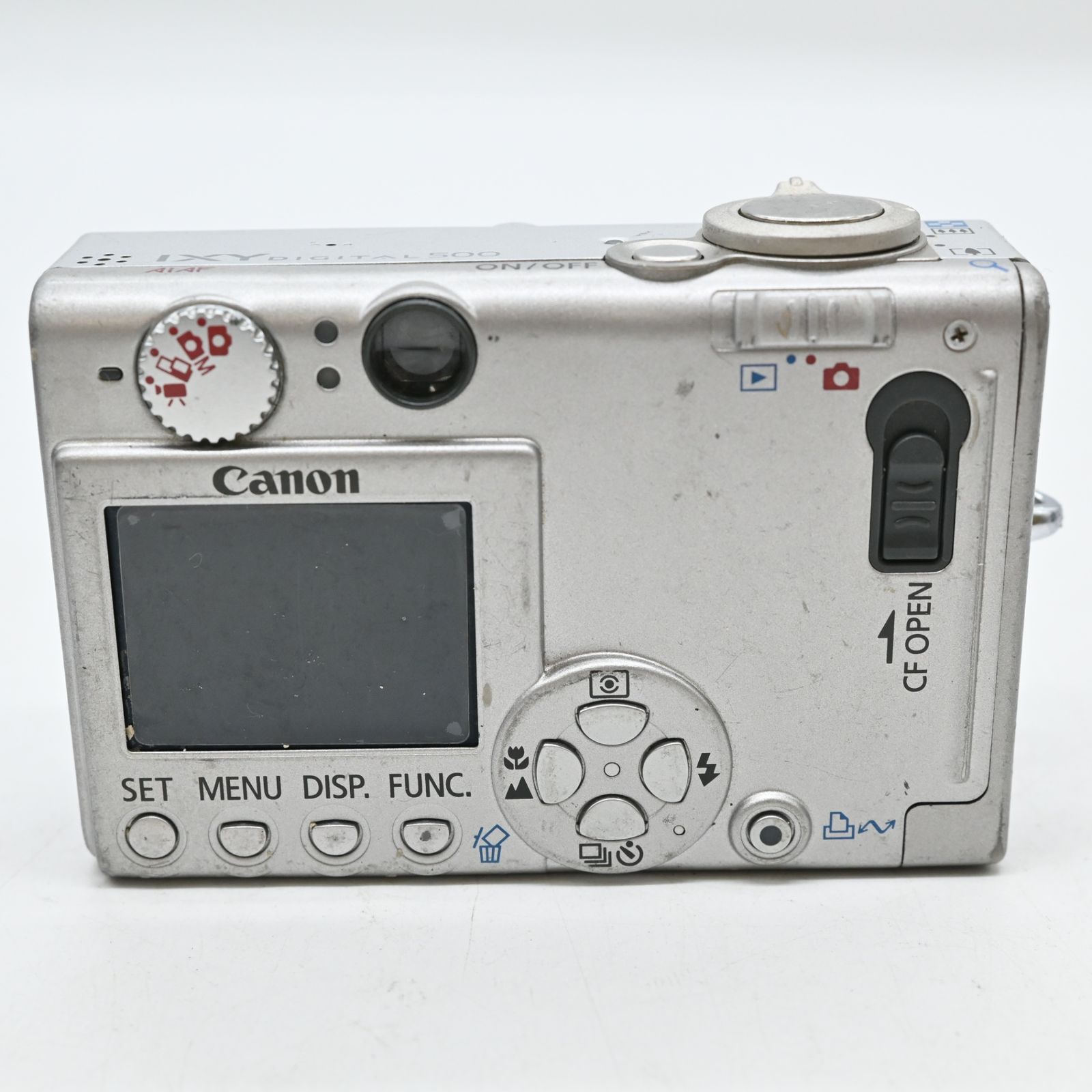 難有品】Canon IXY DIGITAL 500 シルバー コンパクトデジタルカメラ