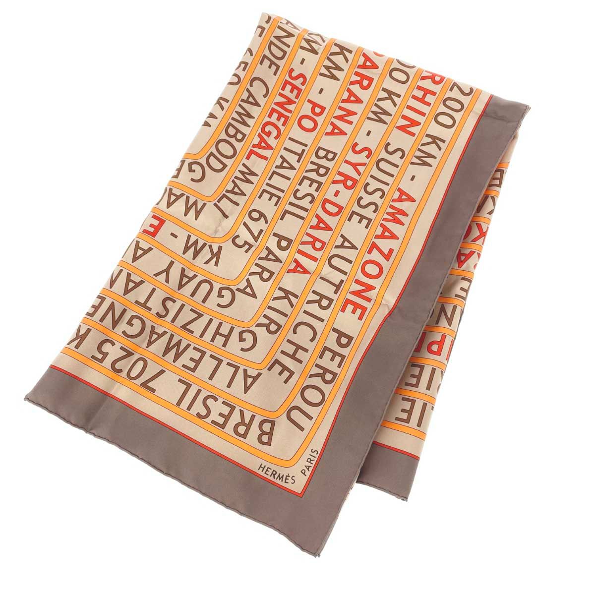 エルメス カレ90 LES SOURCES DE LA VIE生命の源 スカーフ HERMES