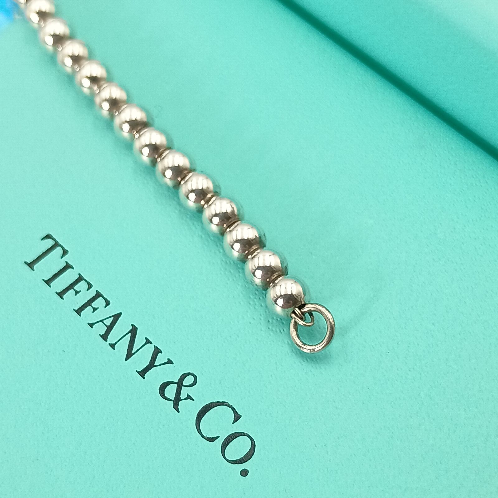 ティファニー925silverボールチェーンブレスレット 楽天市場】ティファニー ハードウェア ボール ブレスレット 925