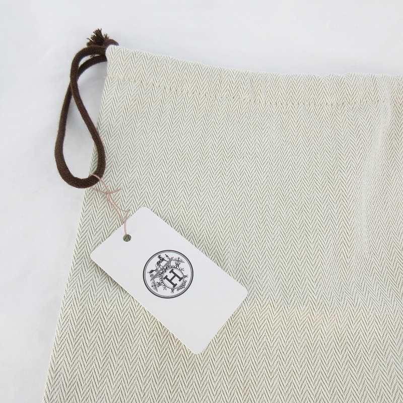 エルメス HERMES タグ付き 現行 バーキン 30 保存袋 巾着 布袋 純正