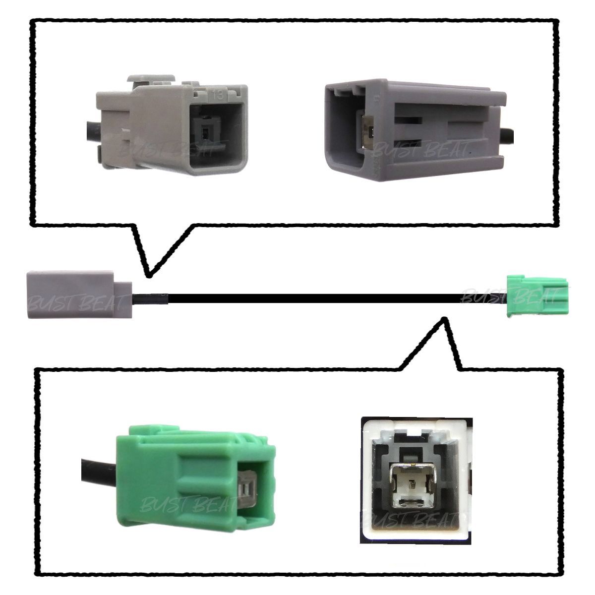 BUST BEAT トヨタ / ダイハツ 純正 NHZN-W58 N117 対応 GPS アンテナ