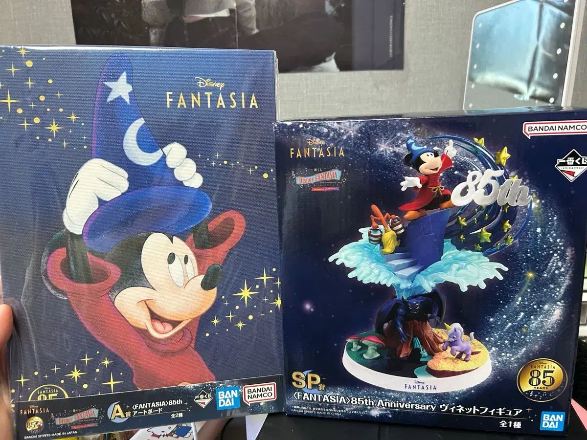 ディズニー ファンタジア 85周年 アートボード＋フィギュア セット