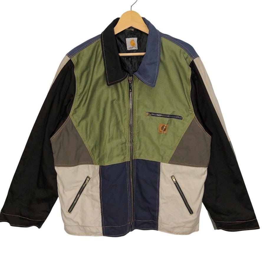 Carhartt リメイクジャケット　サイズXL 希少美品 carharttリメイク L-XL相当アクティブジャケットダック一点物