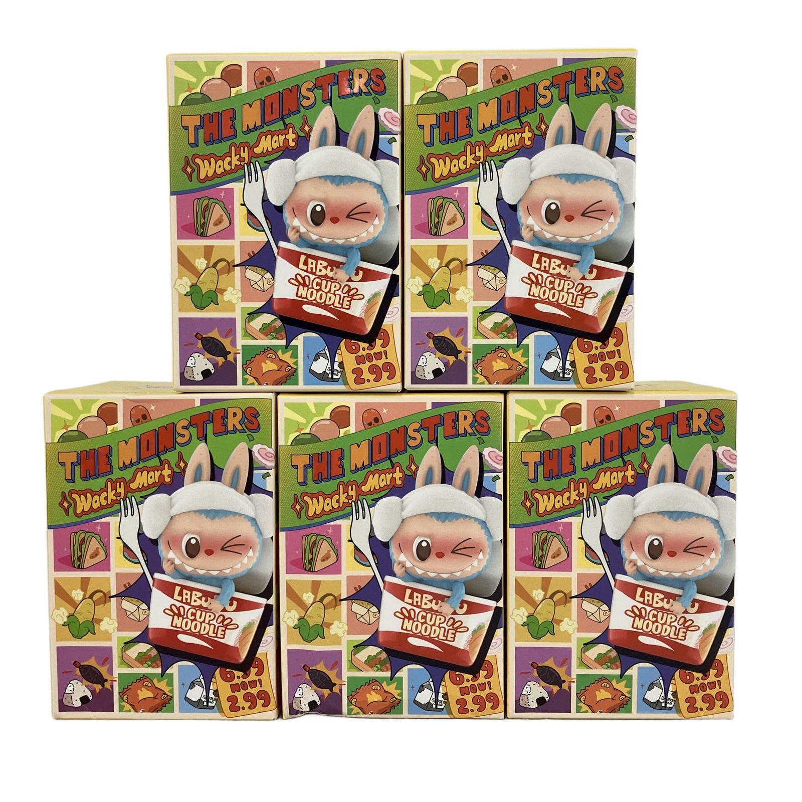 POP MART LABUBU THE Wacky CUP NOODLE セット ポップマート ラブブ ワッキーマート フィギュア カップヌードル