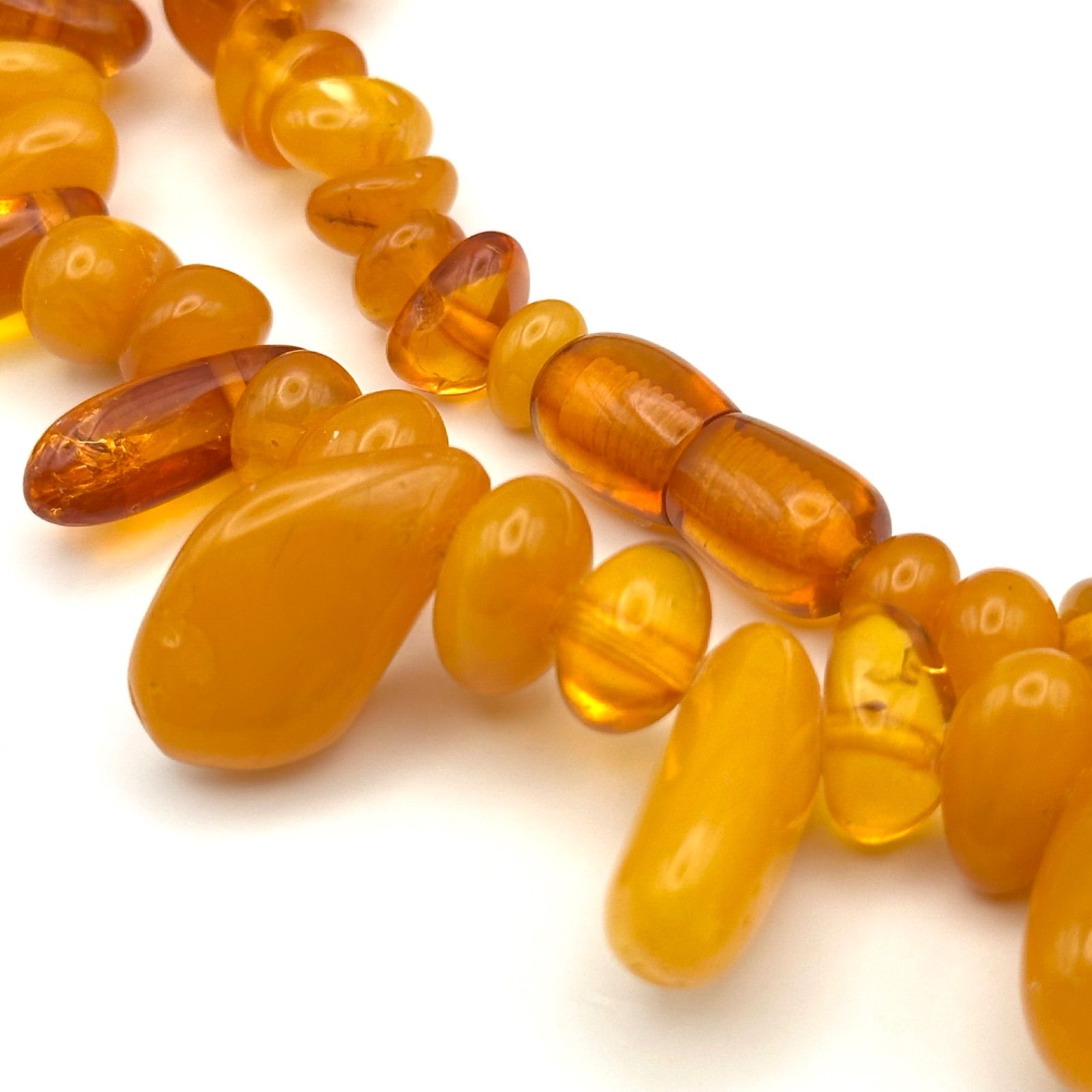 希少‼️ TORTUE 天然蜜蝋琥珀 ロイヤルアンバー のネックレス43.1g 希少‼️ TORTUE 天然蜜蝋琥珀 ロイヤルアンバー のネックレス43.1g