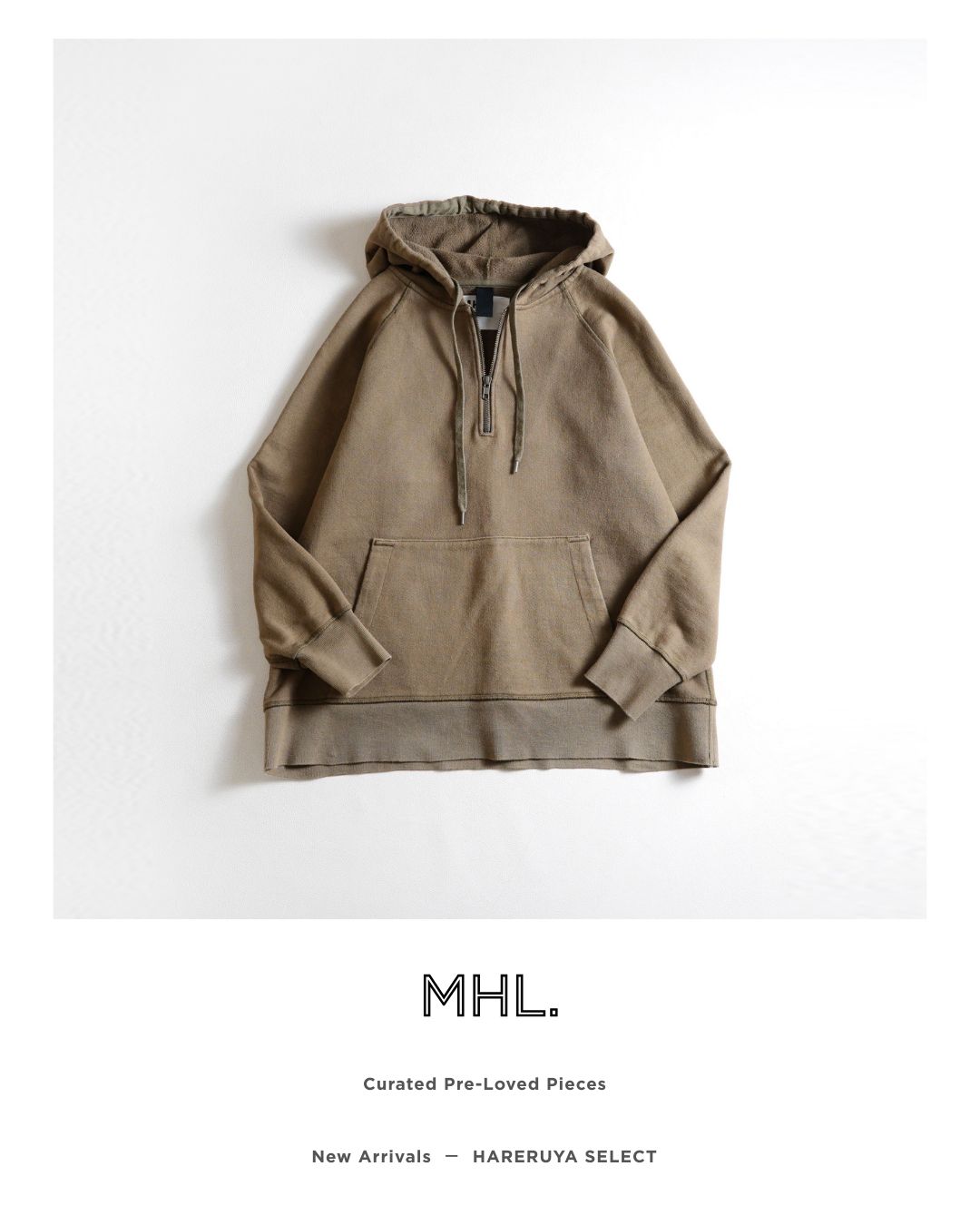 エムエイチエル 美品 MHL DRY LOOPBACK JERSEY M MHL.（エムエイチエル）の「DRY LOOPBACK JERSEY（パーカー）」 - WEAR