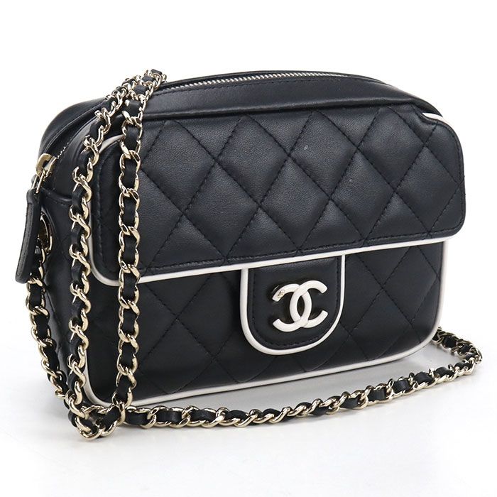 CHANEL シャネル チェーン マトラッセ 斜め掛け ショルダーバッグ