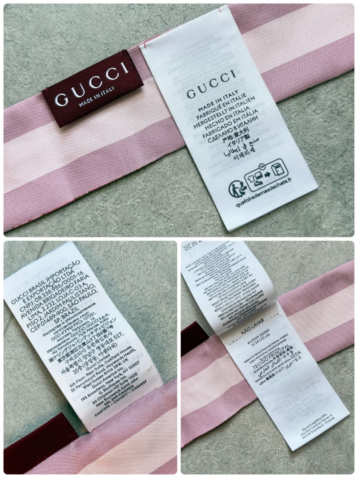 美品 希少 GUCCI グッチ ネックボウ GGフローラ シルク ストール