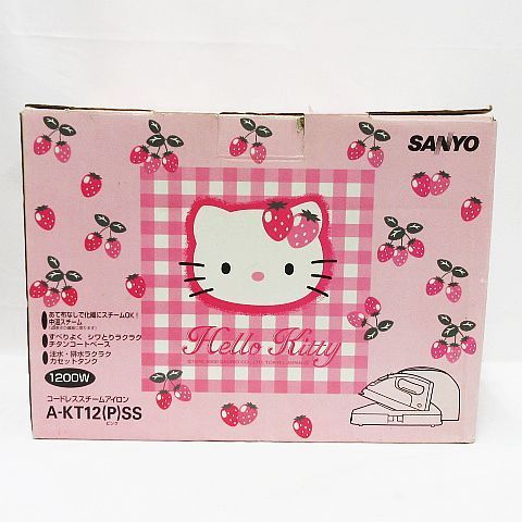 SANYO ハローキティ コードレススチームアイロン A-KT41 SANYO ハロー