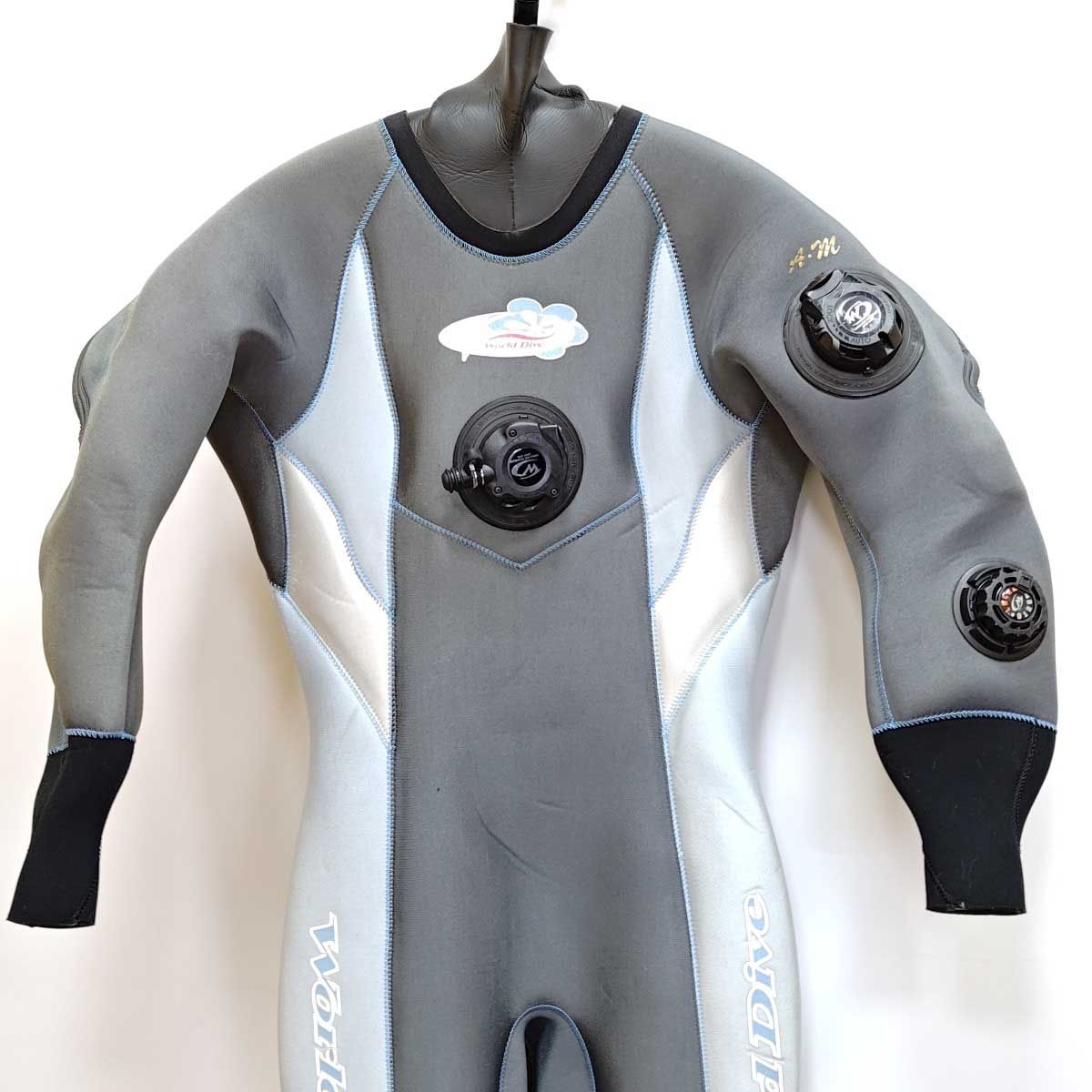 セット] ワールドダイブ ドライスーツ [身長154cm/体重43kg/足サイズ