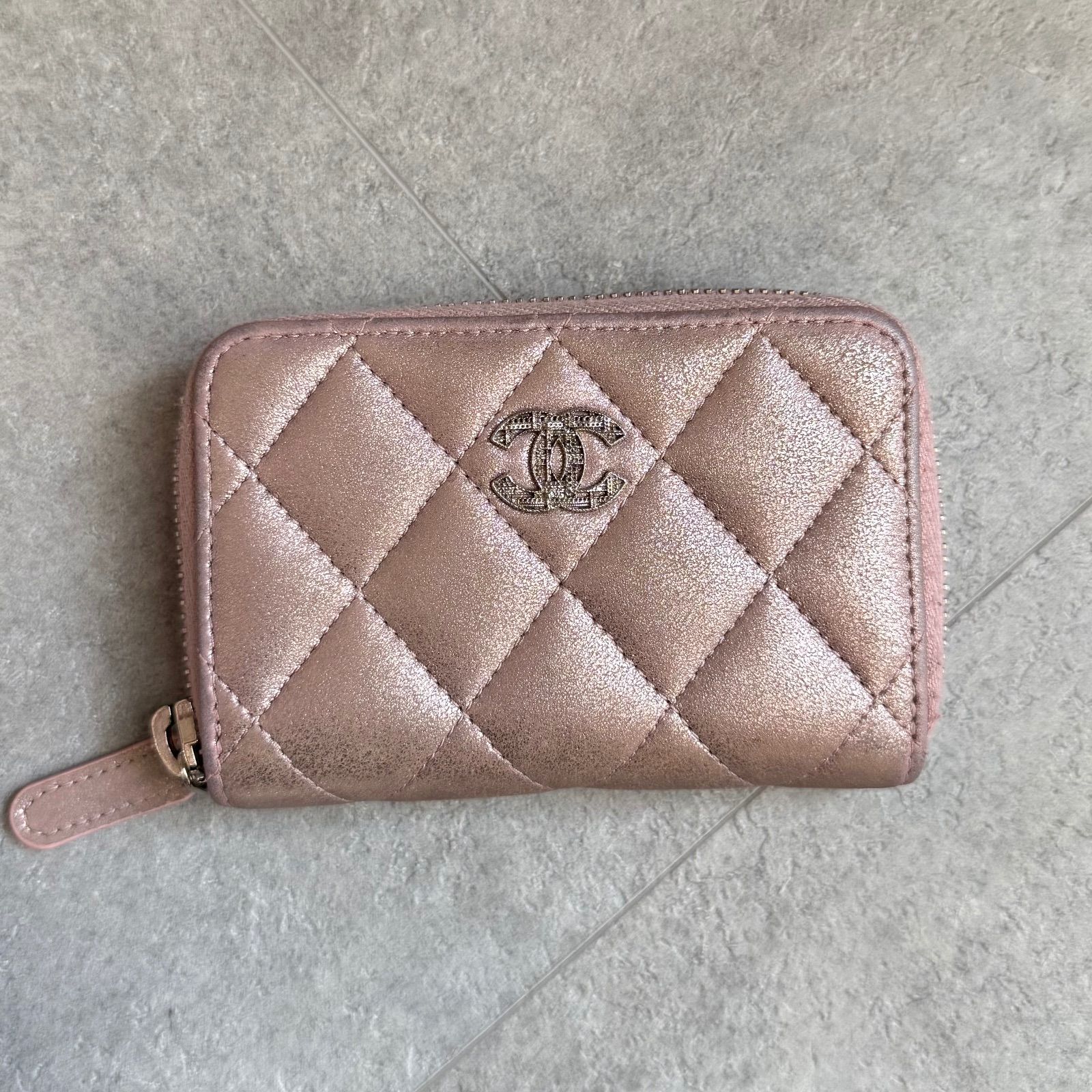 希少 CHANEL シャネル マトラッセ ココマーク コインケース カード