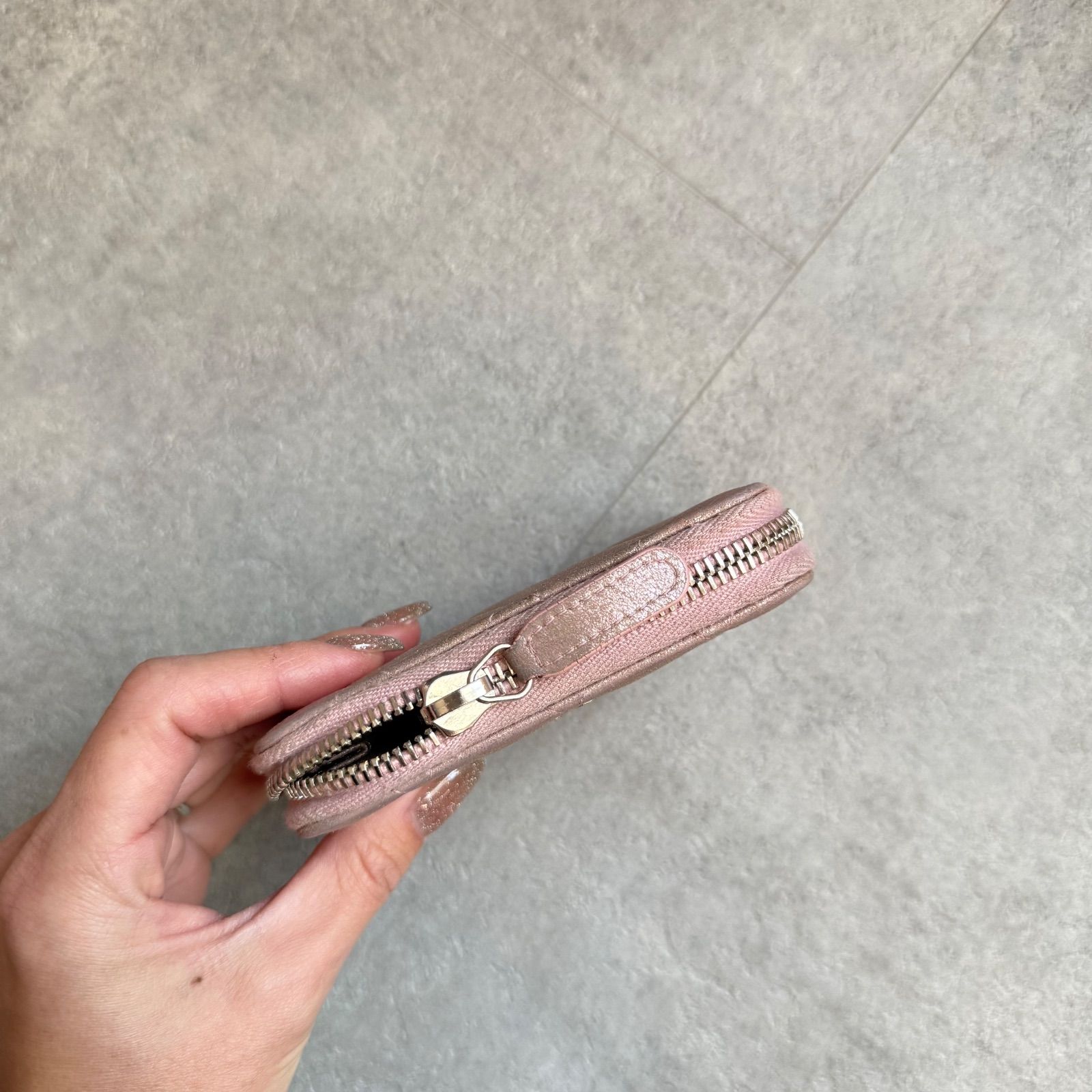 希少 CHANEL シャネル マトラッセ ココマーク コインケース カード