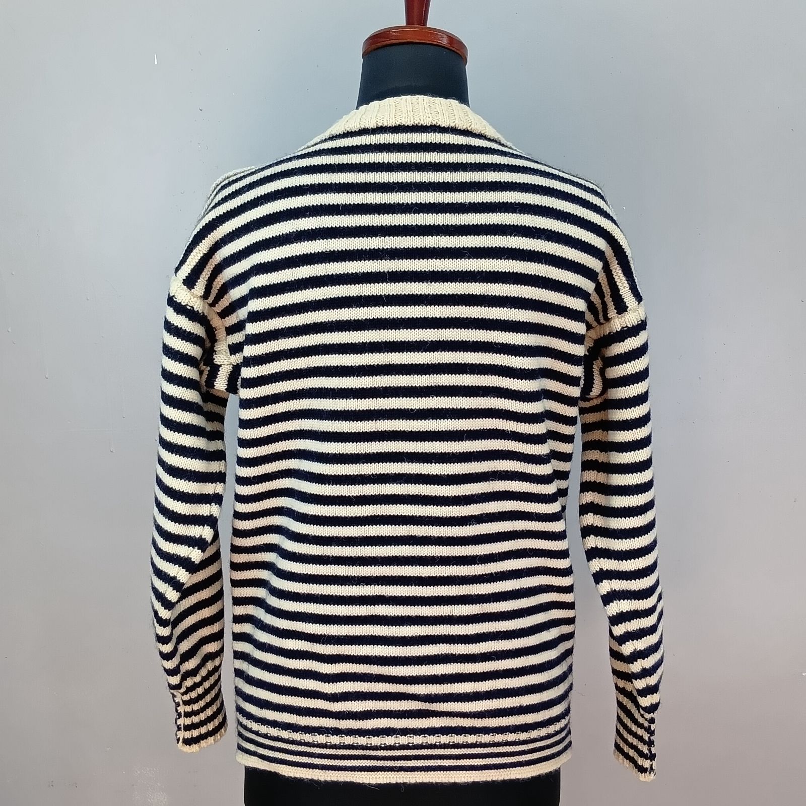 Le Tricoteur サイズ36 ガンジーセーター マリンセーター ボーダー柄