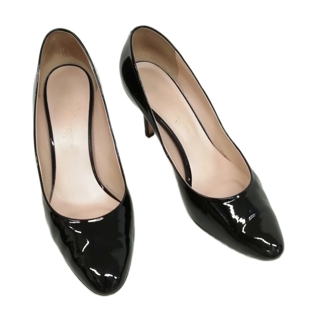 銀座かねまつ GINZA Kanematsu プレーン パンプス ラウンドトゥ