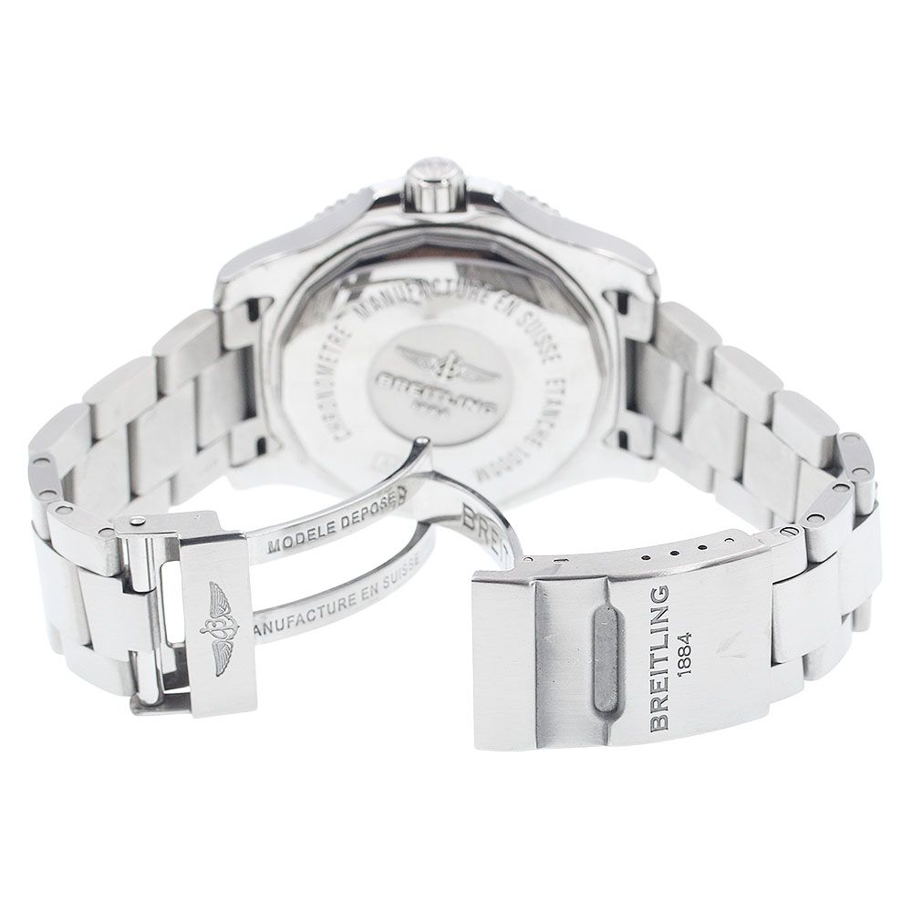  ブライトリング BREITLING A17392 スーパーオーシャンII 44 デイト 自動巻き メンズ 保証書付き_933120 シンプルコーデ 自動巻き時計 腕時計(アナログ)