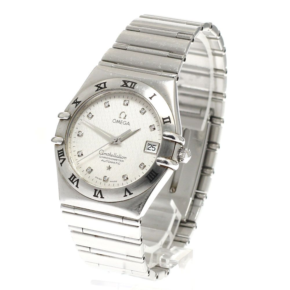  オメガ OMEGA 1502 35 コンステレーション 11Pダイヤ デイト 自動巻き メンズ _934812 テーパードデニム 自動巻き時計 腕時計(アナログ)
