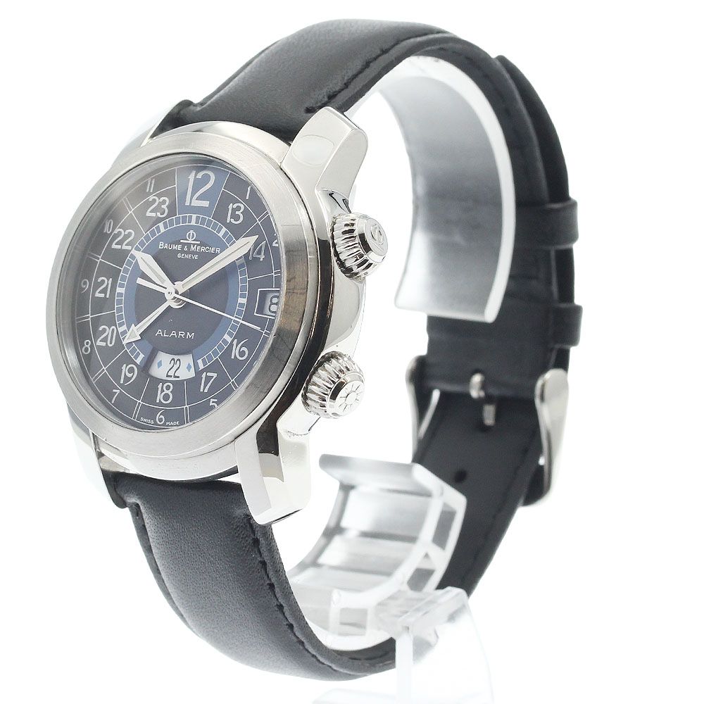  ボーム＆メルシェ Baume Mercier 65322 ケープランド アラーム GMT 自動巻き メンズ _934442 ホワイト系 自動巻き時計 腕時計(アナログ)