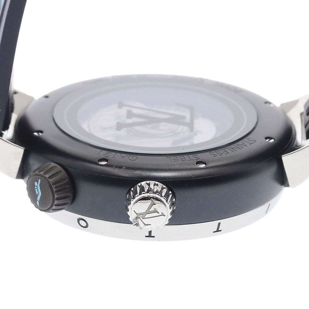  ルイ ヴィトン LOUIS VUITTON QA121 タンブール ストリート ダイバー 自動巻き メンズ _904477 スポーツミックス 自動巻き時計 腕時計(アナログ)