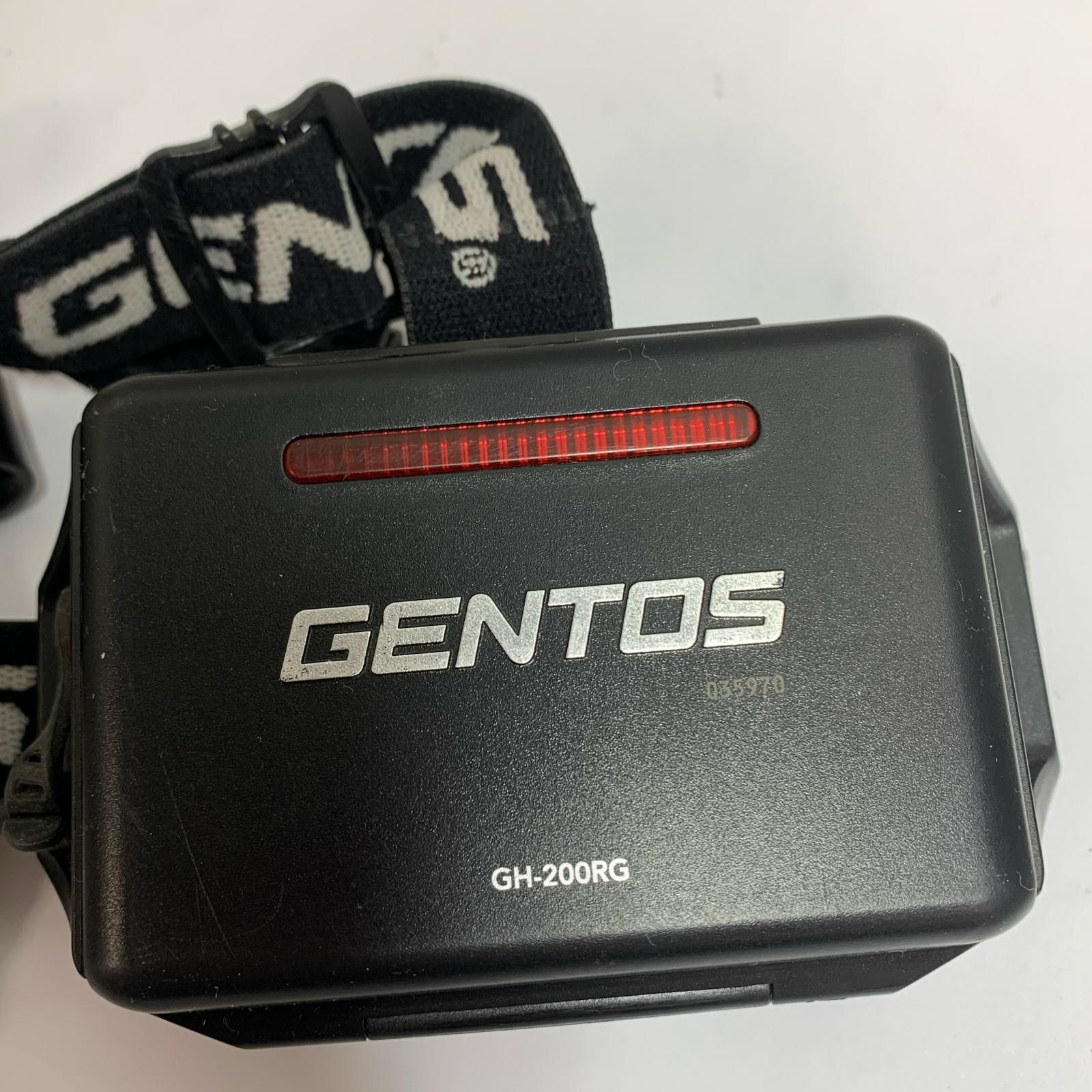♭♭GENTOS ヘッドライト GH-200RG ブラック - メルカリ