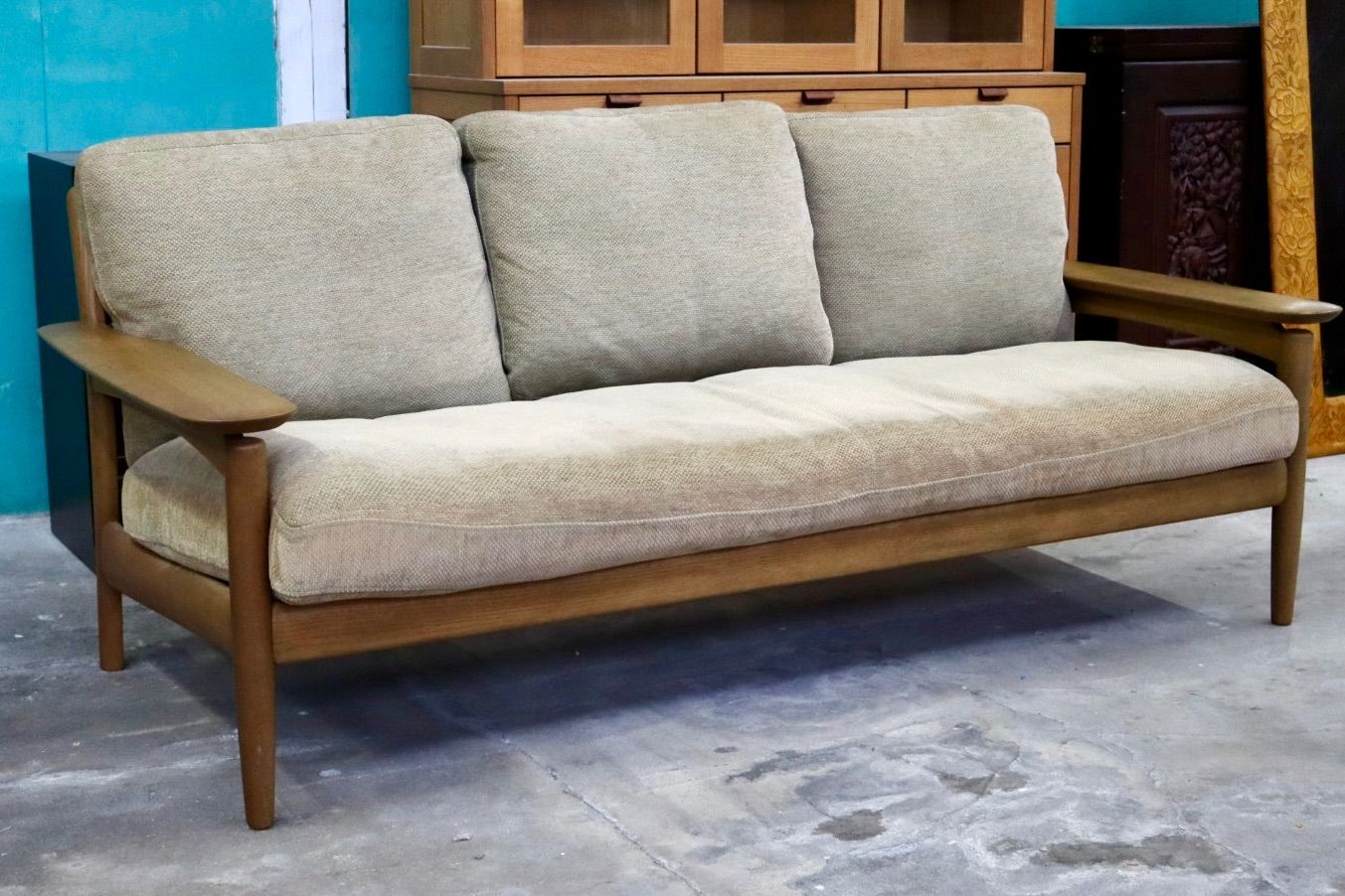 GMIK739A○karimoku / カリモク 3人掛けソファ トリプルソファ アーム