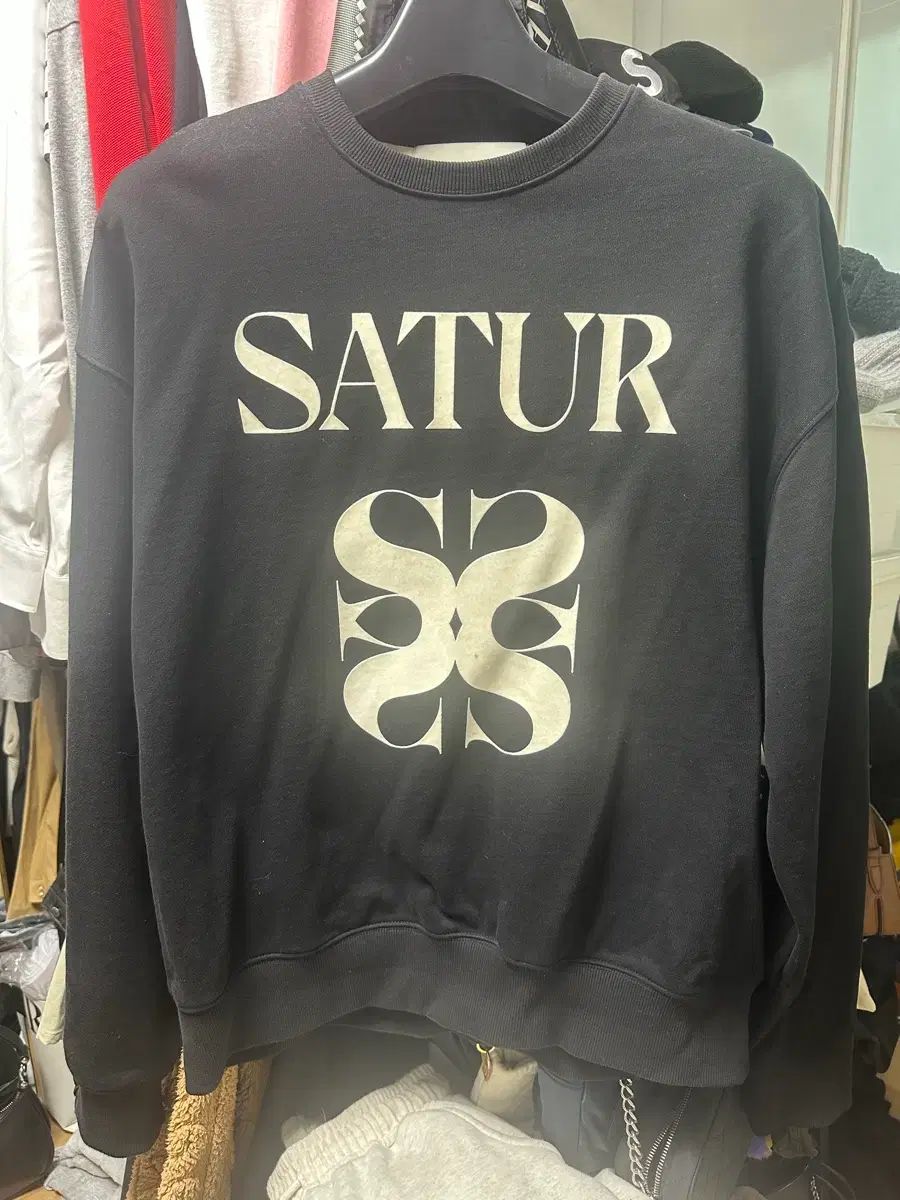 SATUR セター スウェット ブラック L - メルカリ