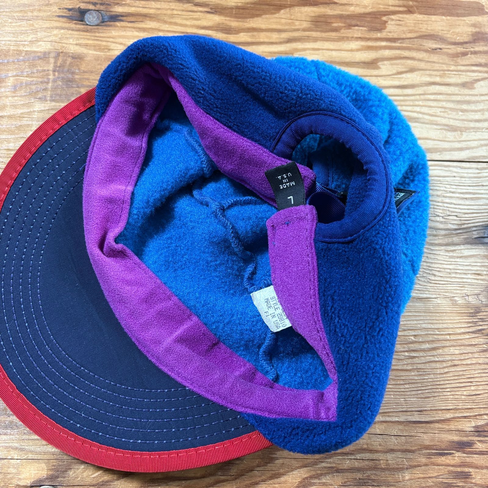 90s 1991年 USA製 patagonia Synchilla Duckbill Cap 【 blue