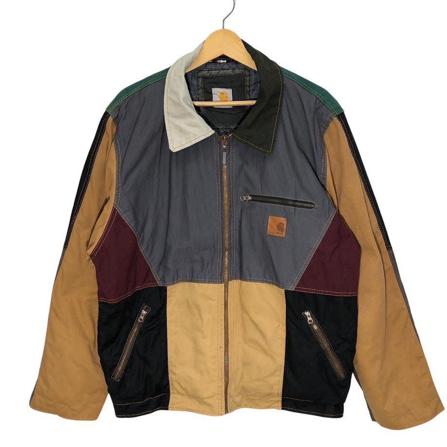 Carhartt リメイクジャケット　サイズXL 希少美品 carharttリメイク L-XL相当アクティブジャケットダック一点物