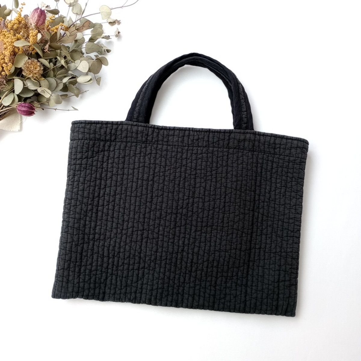 pionunnal ピオヌンナル ヌビバッグ トート 黒 ブラック (104Y＋7599