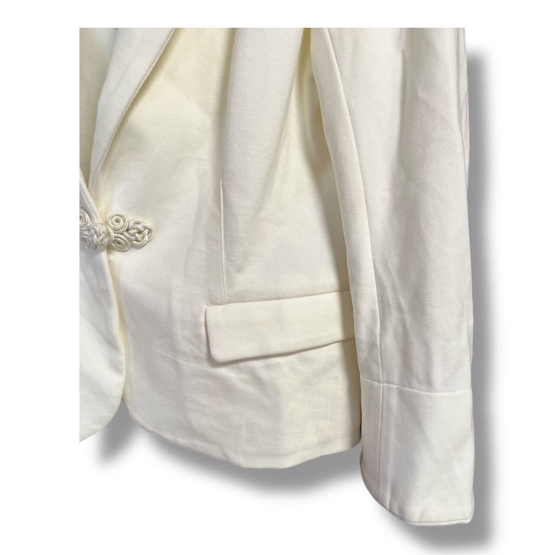 【希少】ヴィヴィアンタム　アンゴラチャイナジャケット　チャイナボタン　ファー VIVIENNE TAM ヴィヴィアンタム チャイナボタン ジャケット 上着