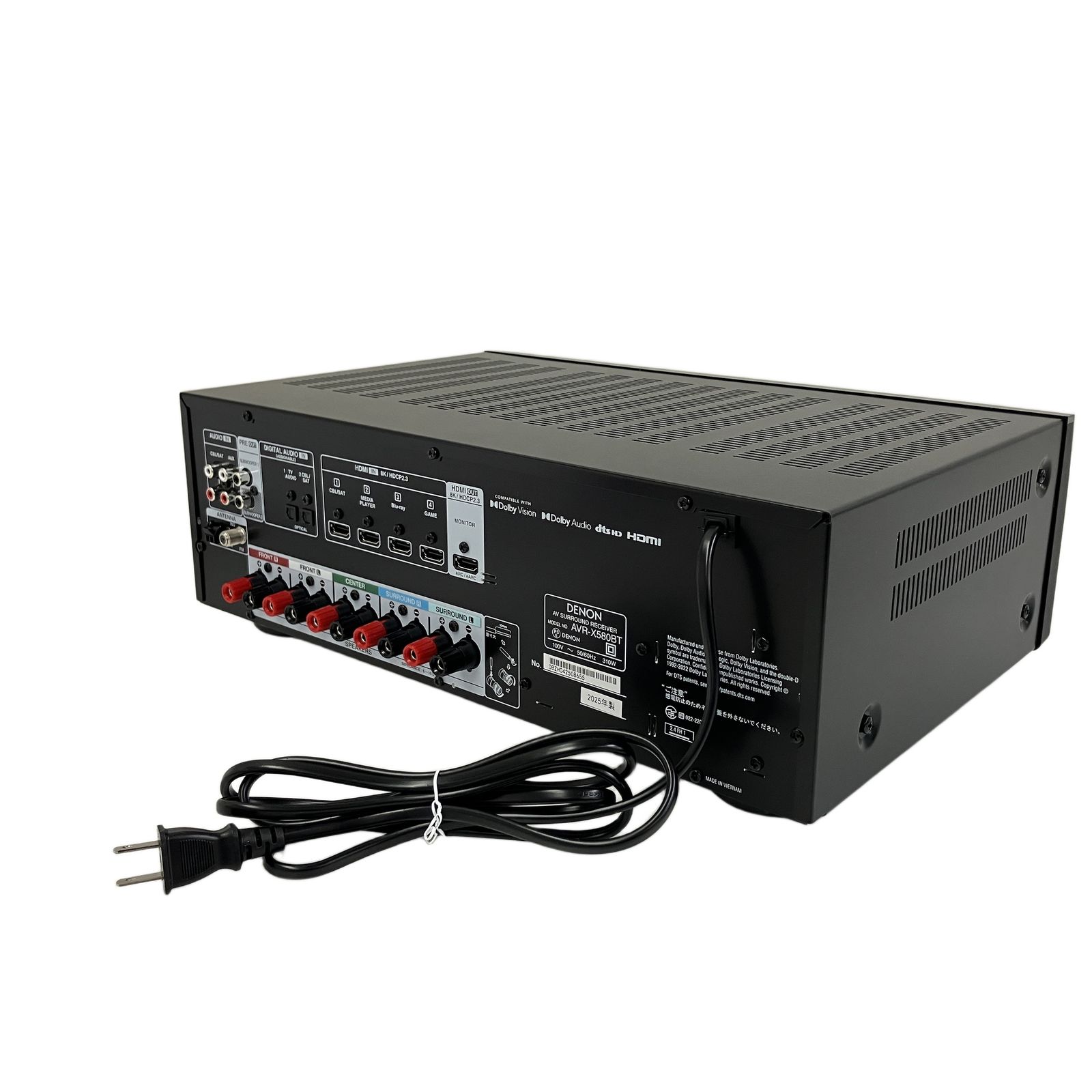 DENON AVR-X580BT AVサウンドレシーバー アンプ 音響機器 中古 美品