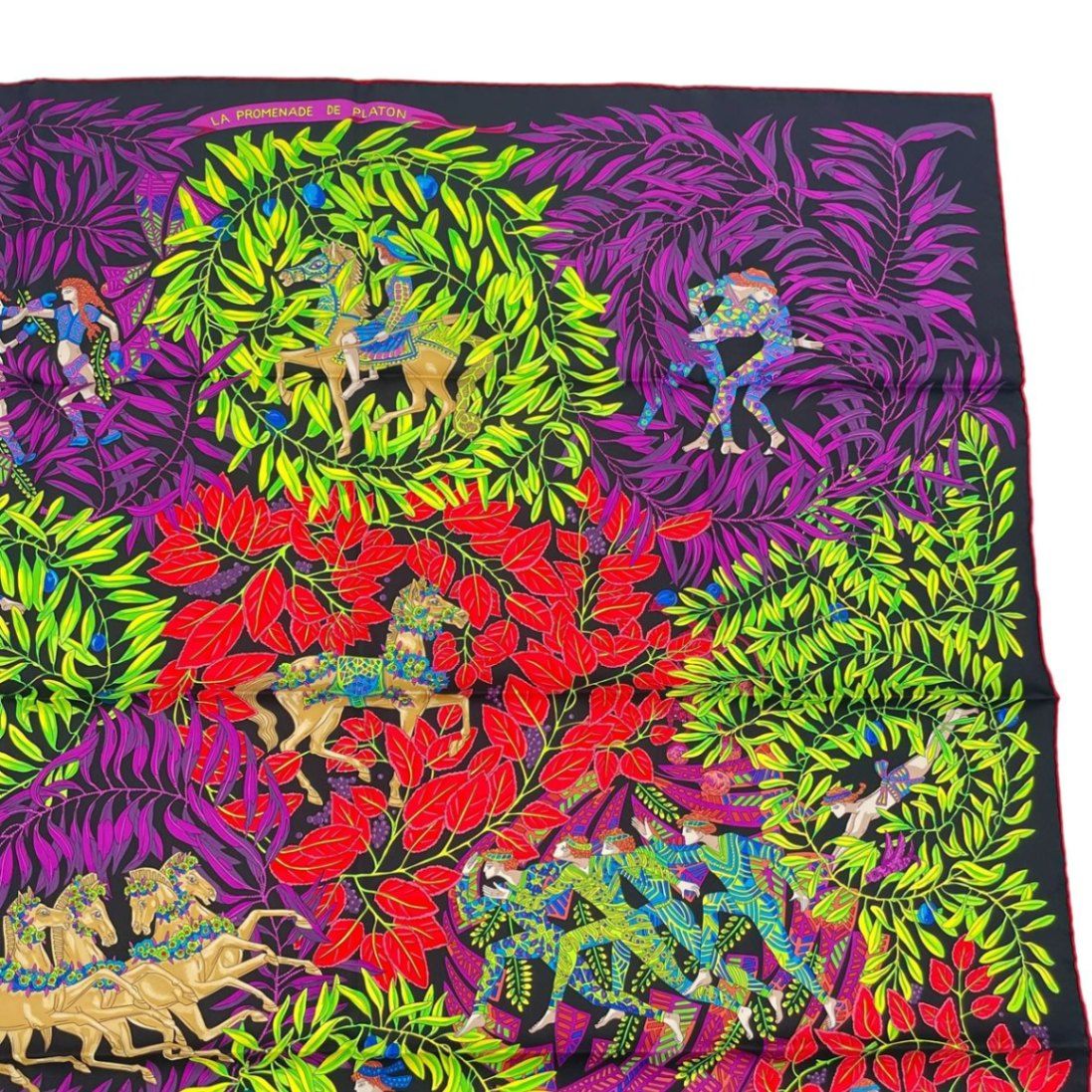 未使用品 HERMES エルメス カレ90 シルク スカーフ LA PROMENADE DE