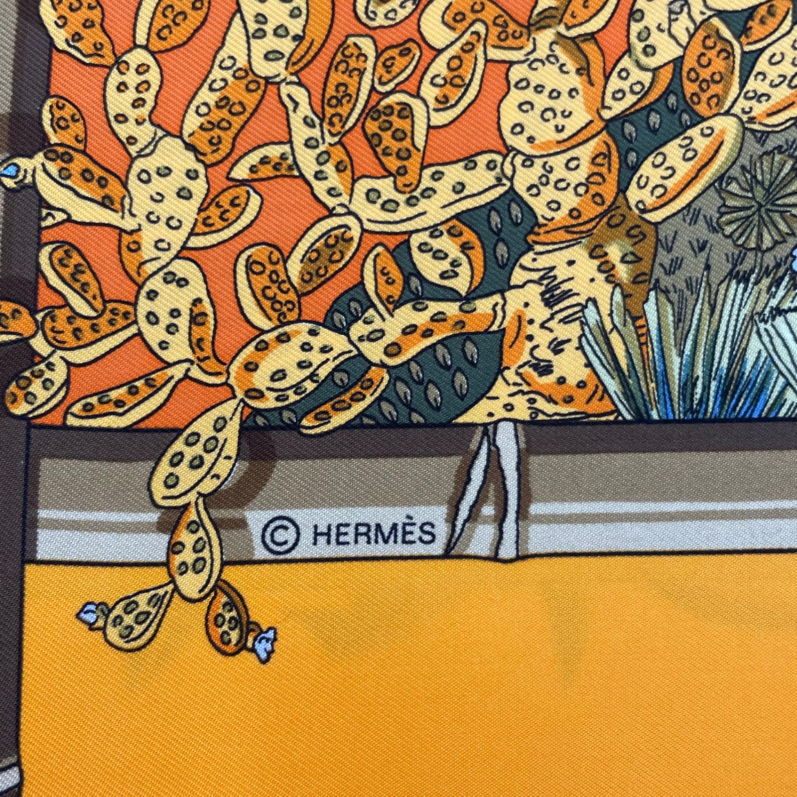新品同様 HERMES エルメス スカーフ カレ90 Jardins d