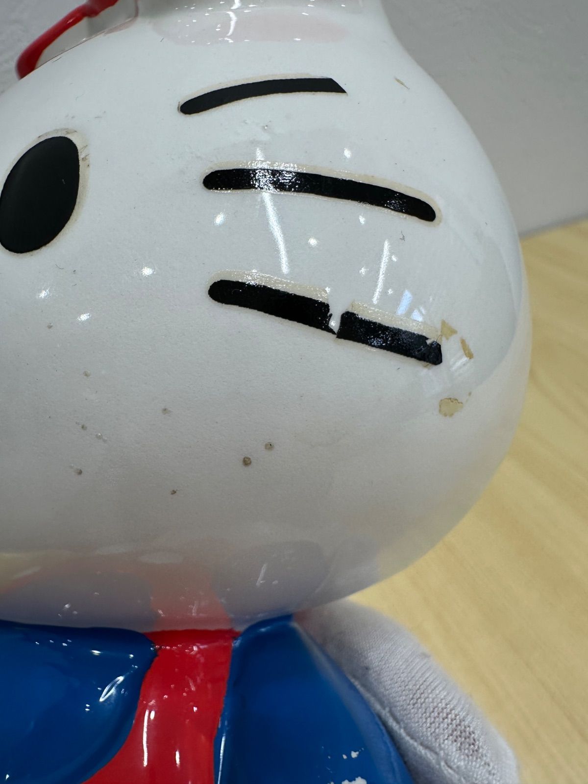 希少・1976年当時物】サンリオ ハローキティ 陶器製 貯金箱 置物 裏蓋