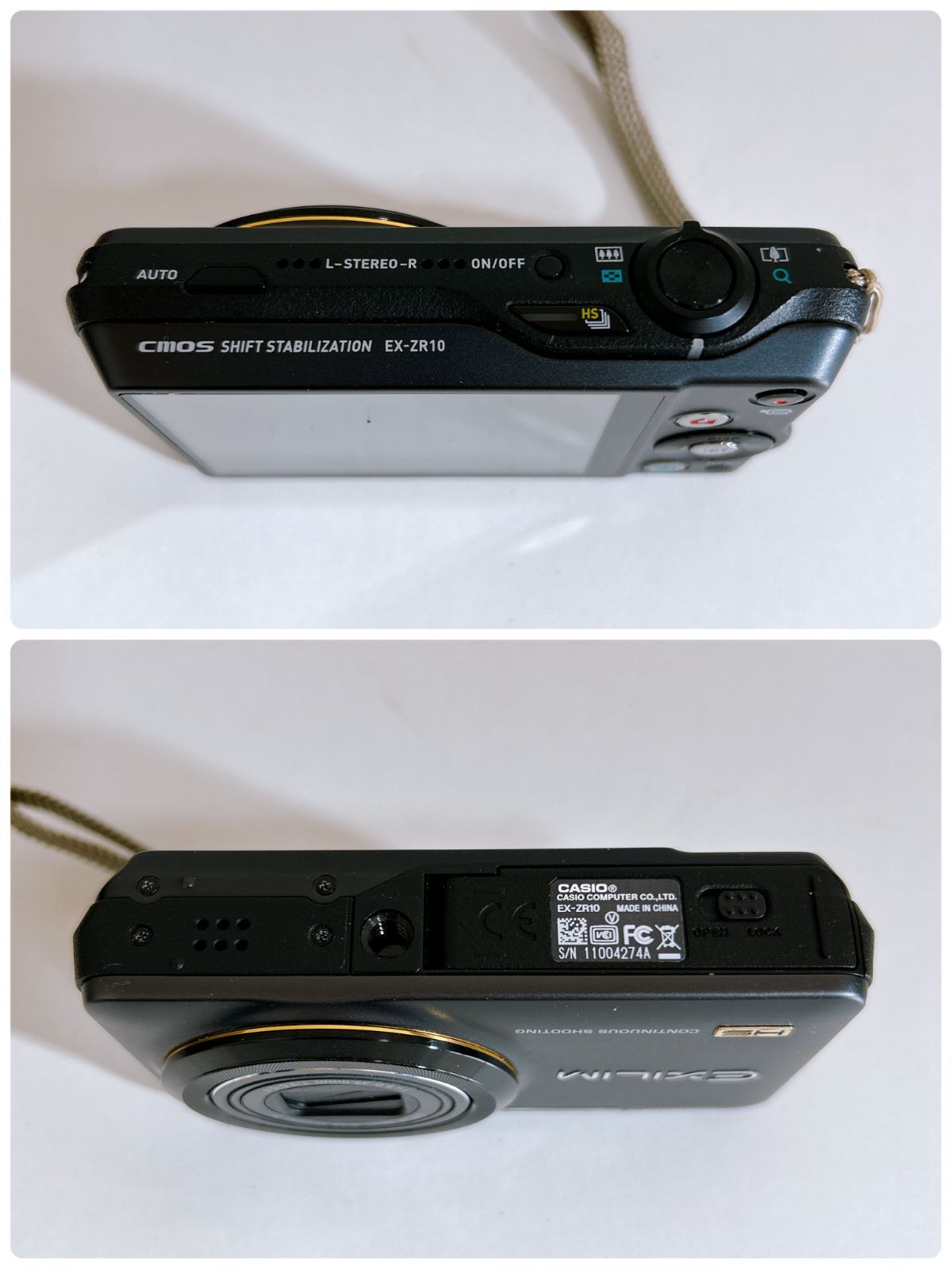 CASIO HIGH SPEED EXILIM EX-ZR10 カメラ コンデジ デジカメ ブラック