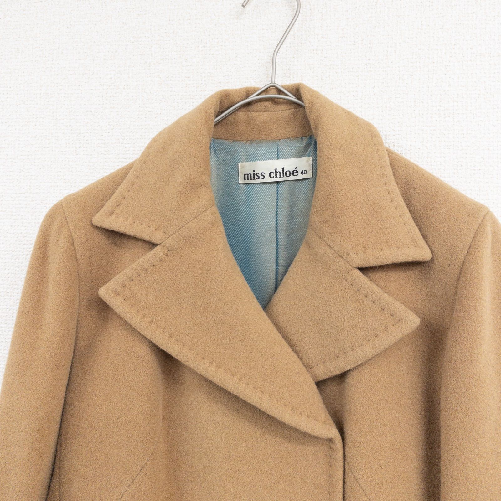 Chloe クロエ miss chloe チェスターコート ロング アンゴラ ウール