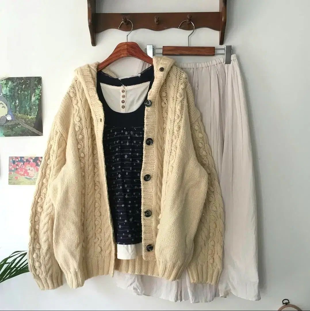 着用画像 ヴィンテージ森ガール コーディネートセット アイボリー