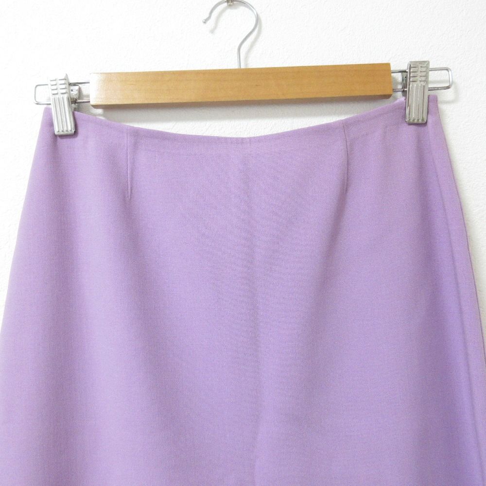 新品同様 CELINE セリーヌ ウール ストレッチ ひざ丈 フレアスカート