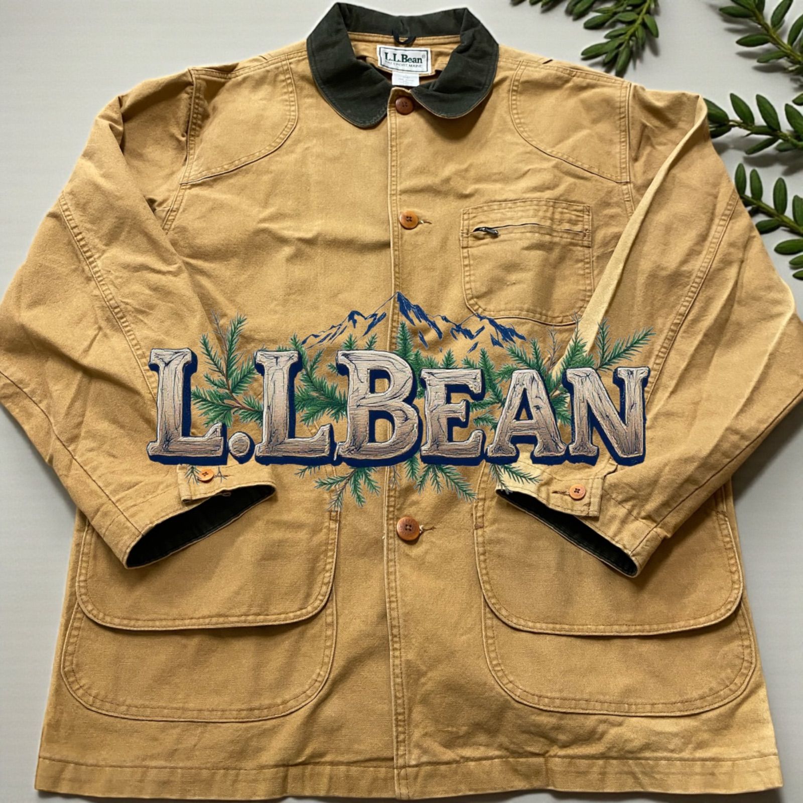 80s USA製 エルエルビーン プリマロフト ハンティングジャケットL
