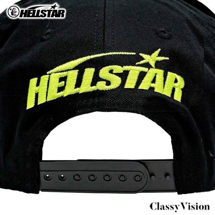 HELLSTAR NY RHINESTONE SNAPBACK BLACK/NEON 【キャップ】【スナップ