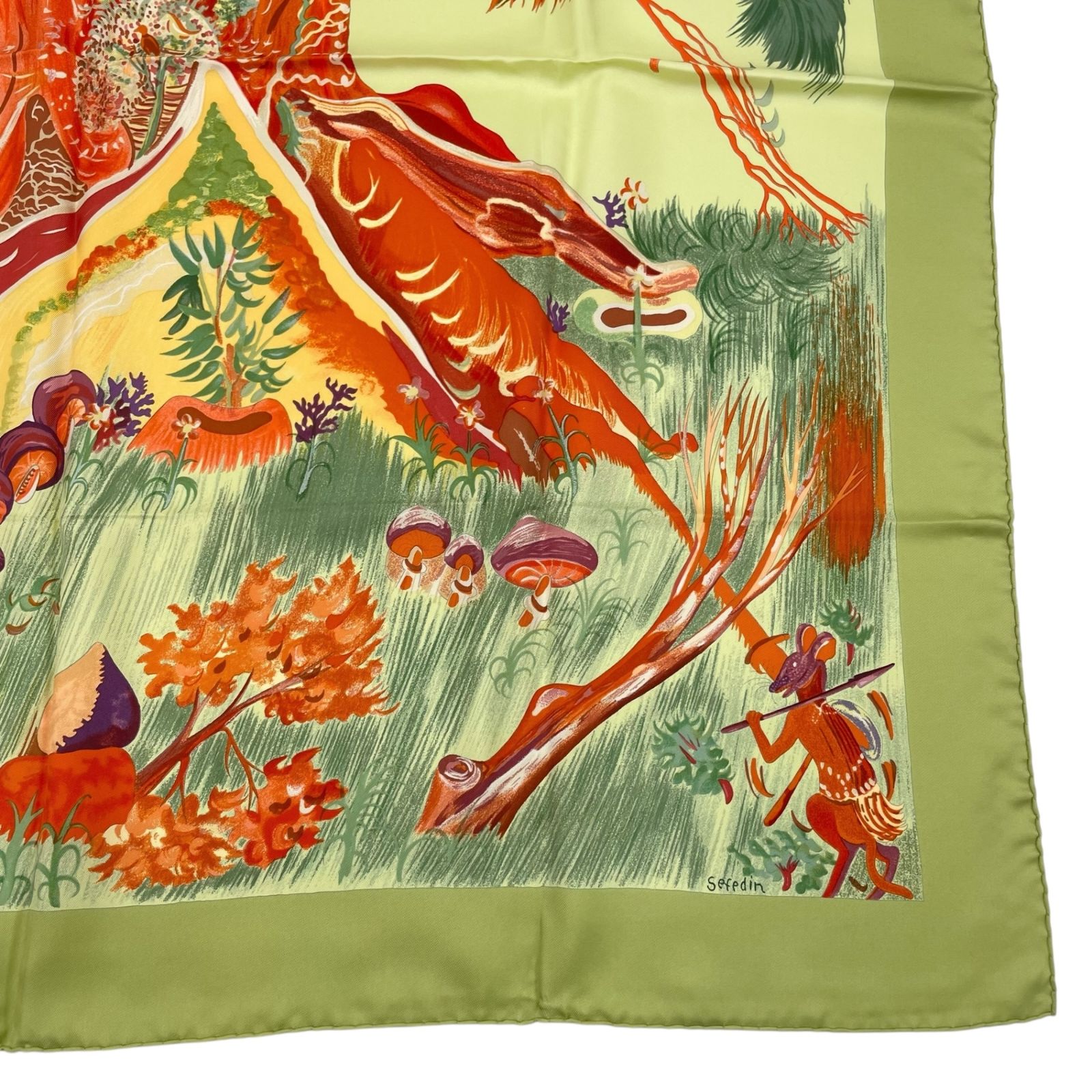 極美品 HERMES エルメス スカーフ カレ90 kuggor tree クガールツリー
